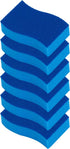 Heavy Duty Scrubber Sponge, with Smell Resistant Hydrophilic Foam Technology, Odorless - Blue - (6 Pack)...