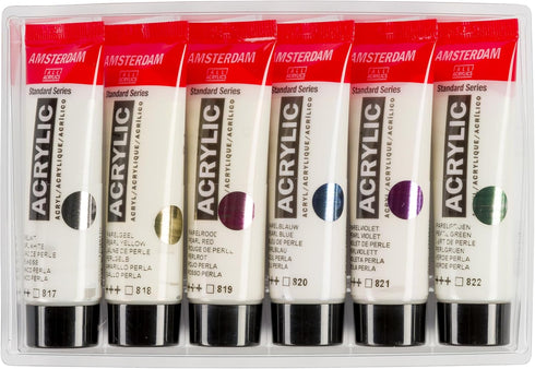Amsterdam Acrylic Standard Series Paint Set 6x20ml, Pearl...
