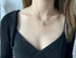 4 Pieces Fashion Shiny Square Zircon Crystal Pendant Necklace Earring Ring Jewelry Set for Women Wedding Party Prom Holiday Gifts...
