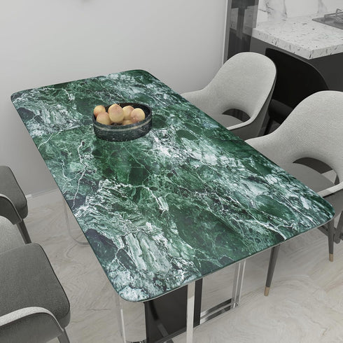 Green Wallpaper Marble Peel and Stick Countertop Granite Contact Paper 16" × 78.7" Self Adhesive Removable Waterproof Furniture Top Cover Vinyl Wr...