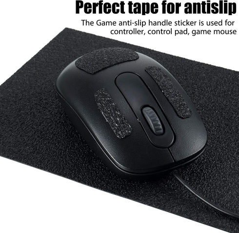 4 Pieces 5 by 7.8 Inch Cell Phone Grip Tape Rubberized Anti-Slip Safety Tape Adhesive Non-Slip Pads for Phones Gaming Cases Anti-Slip Stickers (Bl...