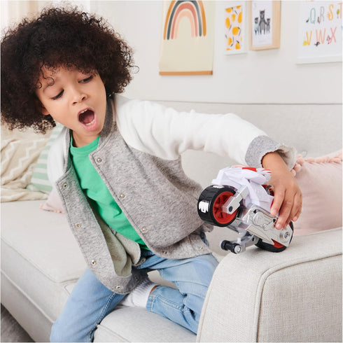 Paw Patrol, Moto Pups Wildcat’s Deluxe Pull Back Motorcycle Vehicle with Wheelie Feature and Toy Figure...