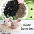 TOAOB 150pcs 9mm Black Plastic Safety Eyes Crafts Safety Eyes with 150pcs Washers for Stuffed Animals Amigurumis Crochet Bears Doll Making...