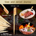 Soaoo 500 Pcs 3.5" Assorted Bamboo Wood Steak Markers Steak Temperature Sticks Meat Doneness Picks Bamboo Paddle Skewers Sticks for BBQ Barbecue P...