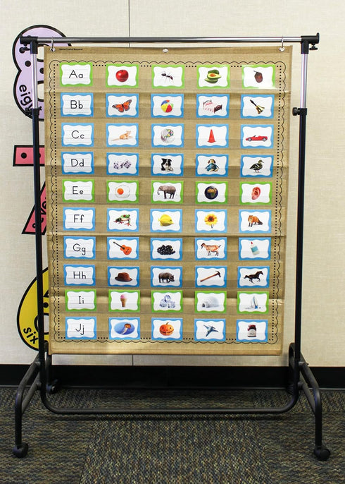Burlap 10 Pocket Pocket Chart (34" x 44")...