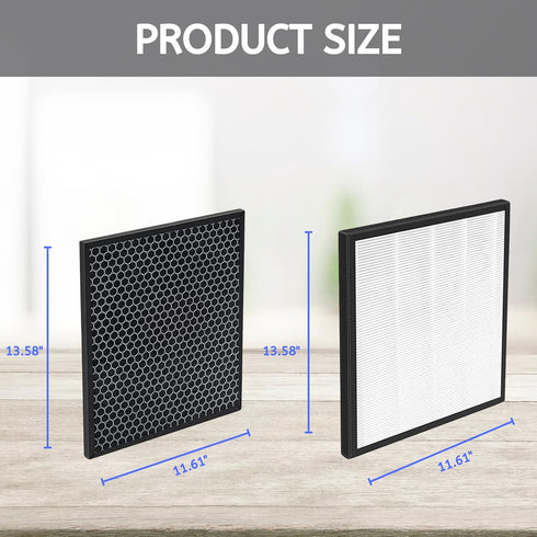 Nispira LV-PUR131 Filter Replacement for Levoit Air Purifier LV-PUR131 3-in-1 HEPA Carbon, 1 Set...