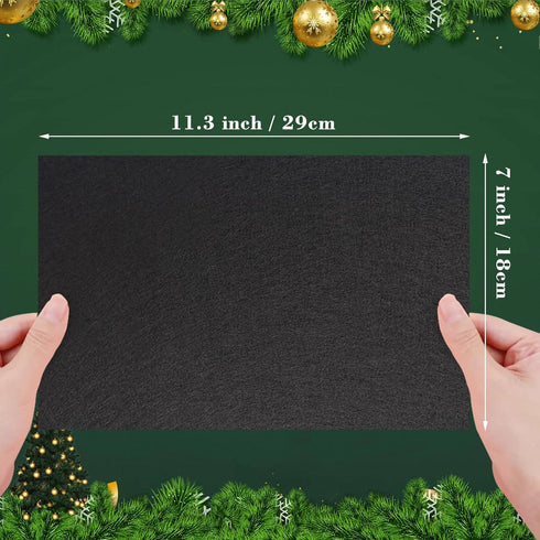 Jtnohx Felt for Crafts, 16 Pcs Felt Fabric, 7"×11.3" Stiff Felt Sheets, Craft Felt Square for for Sewing (Black)...