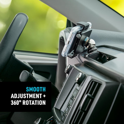 Nite Ize Steelie Squeeze Clamp - Magnetic Cell Phone Holder for Dashboards, Vents & Windshields - Versatile & Adjustable Phone Mount - Compatible ...