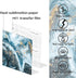 Sublimation Transfer Ink Sheets-Watercolor Marble Sublimation Paper,Transfer Paper for DIY Key Chain T-Shirts,12 pcs/Set, 12"x4.5"...