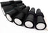 ANIN 8 pcs of Wine Stoppers, Reusable Silicone Beverage Bottle Sealer Replacement with Grip Top for Cork to Keep the Wine Fresh - Black...