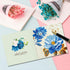 pigpigboss 12 Packs Happy Birthday Diamond Painting Cards Diamond Art Greeting Cards for Adult Children Flower Girl Diamond Painting Greeting Card...