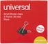 Universal 10200VP3 Small Binder Clips, 3/8-Inch Capacity, 3/4-Inch Wide, Black, 36/Pack...
