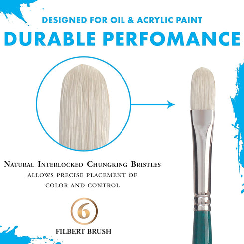 Princeton Ashley Paintbrush, Size 6, Blue Green...