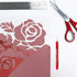 Siser Glitter Heat Transfer Craft Vinyl Roll 5ft x 10" Roll Including Stainless Steel Weeding Tool (Red)...
