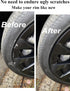 SYOAUTO Black Rim Touch Up Paint Rim Scratch Repair Pen Wheel Touch Up Paint Car Rim Paint Pen Universal Color Satin Matte Black Wheel Paint (Matt...