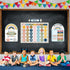 Calendar Bulletin Board Set, Calendar Seasons Weather Chart CTP Bulletin Board and Classroom Display with Stickers for School Classroom Bedroom Wa...