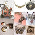 BIHRTC 200 Gram Antiqued Bronze Clock Face Charm Pendant Bulk Lots Mixed Clock Watch Gears Steampunk Charms Pendants DIY for Necklace Bracelet Jew...