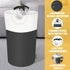 100L Laundry Basket, Collapsible Laundry Hamper with Padded Handles, Waterproof Laundry Bag, Tall Clothes Hamper Stand Up Well, Foldable Laundry B...