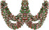 Metallic Tinsel Twist Garland - Shiny Christmas Tree Hanging Decorations for Indoor & Outdoor Use (Red, Green & White)...