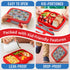 Bentgo Kids Prints Leak-Proof, 5-Compartment Bento-Style Kids Lunch Box - Ideal Portion Sizes for Ages 3-7, Durable, Drop-Proof, Dishwasher Safe, ...