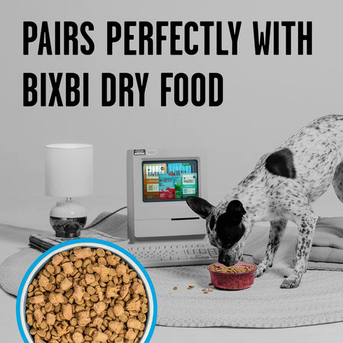 BIXBI Rawbble Freeze Dried Dog Food, Chicken & Salmon Recipe, 4.5 oz - 94% Meat and Organs, No Fillers - Pantry-Friendly Raw Dog Food for Meal, Tr...