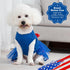 cyeollo 4th of July Dog Dress Dog Clothes Dog Tulle Skirts for Small Dogs Independence Day Holiday Pet Outfits with Bowtie Patriotic Puppy Cats Ap...