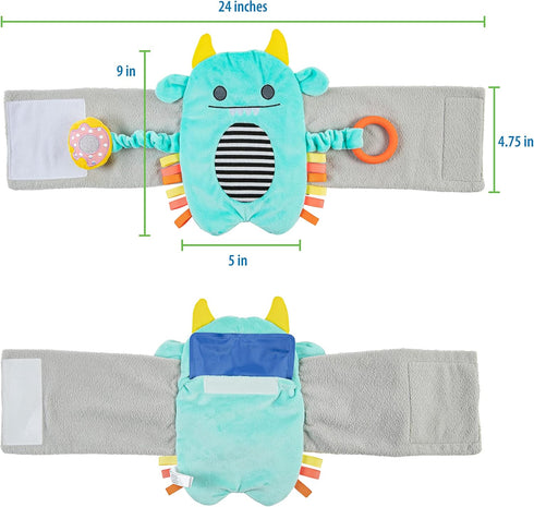 Dr. Brown's Gripebelt Heated Belly Band, Soothe Baby's Tummy with Gentle Warmth and Compression, Monster, 3m+, Blue...