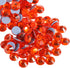 Beadsland Hotfix Rhinestones, 2880pcs Flatback Crystal Rhinestones for Crafts Clothes DIY Decorations, Orange, SS10, 2.7-2.9mm...