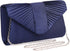 Labair Womens Evening Bag Pleated Satin Clutch Wedding Dressy Formal Handbag Crossbody Shoulder Bag...