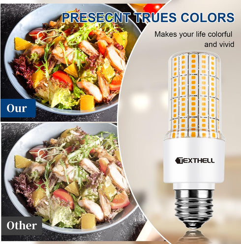 30W LED Corn Light Bulb 250W Equivalent 3000K Warm White E26 LED Light Bulb, 3750LM Non-dimmable Flicker Free Ceiling Fan LED Corn Bulb for Indoor...