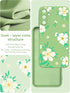 for Samsung Galaxy A15 5G Case, Girls Women Florals Liquid Silicone Phone Case, Shockproof Anti-Scratch Soft Protection Case with 2X Screen Protec...