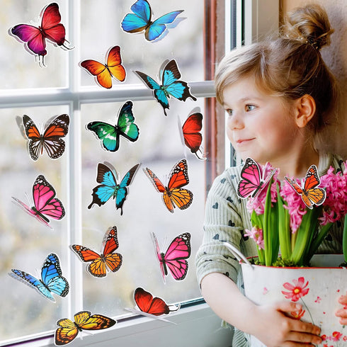 60 Pcs Summer Butterfly Bulletin Board Cutouts Classroom Cutouts Decor Butterfly Cutouts for Science Classroom Bulletin Board School Wall Birthday...
