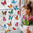 60 Pcs Summer Butterfly Bulletin Board Cutouts Classroom Cutouts Decor Butterfly Cutouts for Science Classroom Bulletin Board School Wall Birthday...