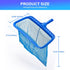 Swimming Pool Leaf Skimmer Net, Reinforced Frame Deep Rake Pool Cleaning Net without Pole, Larger Capacity Fine Pool Nets for Cleaning, Easy Scoop...