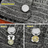 Shining Crystal Cufflink Button Covers for Men Shirt Cufflinks Cover 15MM Metal Button Cover for Women Gifts for Wedding Party Business...