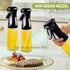 Oil Sprayer for Cooking-200ml Thick Glass Olive Oil Sprayer with Large Range, Refillable Oil Mister Spray Bottle for Air Fryer, Salad Making, Baki...