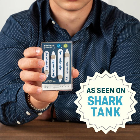 Wuerkin Stiffs Plastic Magnetic Collar Stays As Seen on Shark Tank | Stiff-N-Stays Collar Inserts...