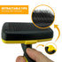 Self-Cleaning Grooming Brush for Dogs and Cats, Retractable Bristles for Easy Hair and Fur Removal - 7.5" Size...