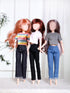 Bencailor 8 Pieces Doll Clothes 11.5 Inch Girl Doll Accessories Cotton Elf Sweaters Denim Pant Regular Outfit Doll Clothing(T Shirt)...
