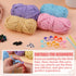 IMZAY 4 Pcs Yarn for Crocheting and Knitting, Crochet Soft Yarn Bulk with Knitting Needles, Stitching Markers, Positioning Pins, Plastic Eyes, Wea...