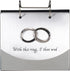 Malden International Designs Wedding Rings With This Ring, I Thee Wed Flip Album Picture Frame, Silver...