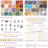 QUEFE 720pcs Crystal Chips Beads Ring Making Kit, 40 Colors Crystal Chips and Gemstone Beads for Jewelry Making Crystal Beads for Ring, Bracelets ...