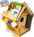 Matty's Toy Stop Paint Your Own Small Wooden Birdhouses (Includes Paints & Brushes) Gift Set Bundle - 3 Pack...