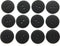12 Tailored Premium Flat Suspender Buttons, Military Army Buttons 3/4" Matte Black Flat Buttons...