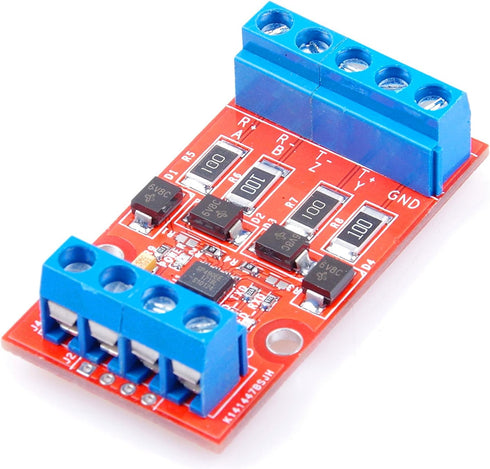 RS422 to TTL/UART/MCU Serial Port Signal Mutual Conversion Module with Over-Voltage Over-Current Protection- (5V)...
