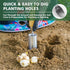 Berry&Bird Bulb Planter Tool, 12" Garden Bulb Transplanter Tool, Stainless Steel Manual Hole Digger with Wooden Handle, Transplanting Agricultural...
