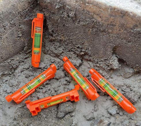 5Pcs Hanging Line Level String levels Tools Used for Layout Brick Working, Site lining, Flooring Decking, Ground, Shed Base, Backyard, Fence, Pier...