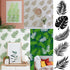 Leaf Stencils, Palm Leaf Stencils, Fern Leaf Stencils for Painting on Walls, Furniture, Canvas, Wood, Home Wall Decor DIY Art Crafts (Tropical Jun...