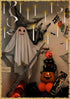 Halloween Decorations, 10 Pcs Floating Candles with Wand,Magic Flameless Hanging Candles,Flickering LED Taper Window Candles for Home Halloween De...