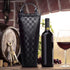 Tirrinia Single Wine Gift Tote Bag, Insulated Padded Thermal Wine Bottle Carrying Cooler Carrier for Travel, Picnic, Great Gift for Wine Lover, Bl...